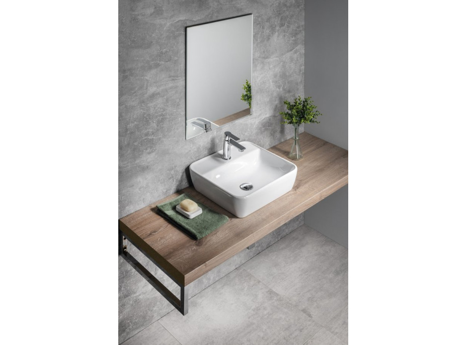 Sapho ACCORD zrcadlo s fazetou 500x700mm, bez úchytu MF436