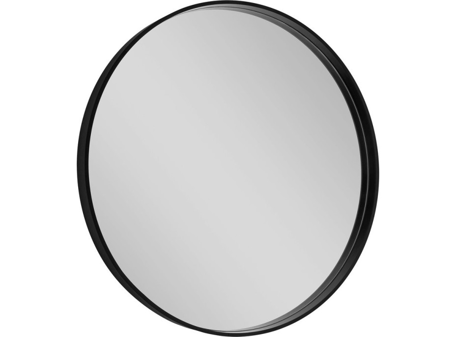 Sapho NOTION kulaté zrcadlo v rámu ø 80cm, černá mat NT800