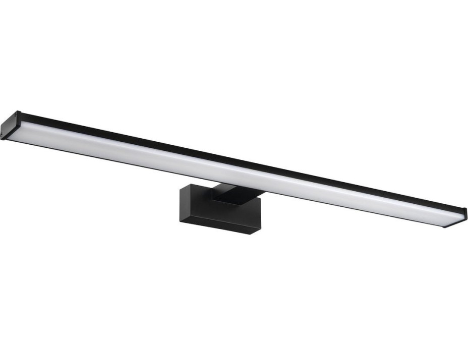 Sapho CHICAGO XL LED svítidlo, 600x120x40mm, 12W, 230V, plast, černá mat AU470