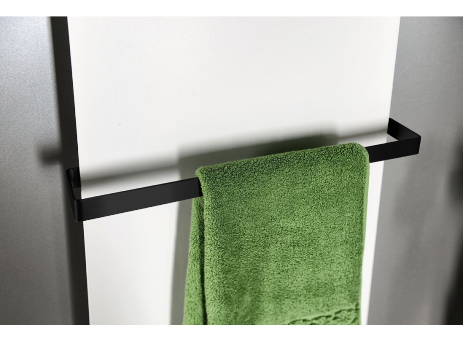 Sapho TABELLA držák ručníků 390 mm, černá mat MI390B