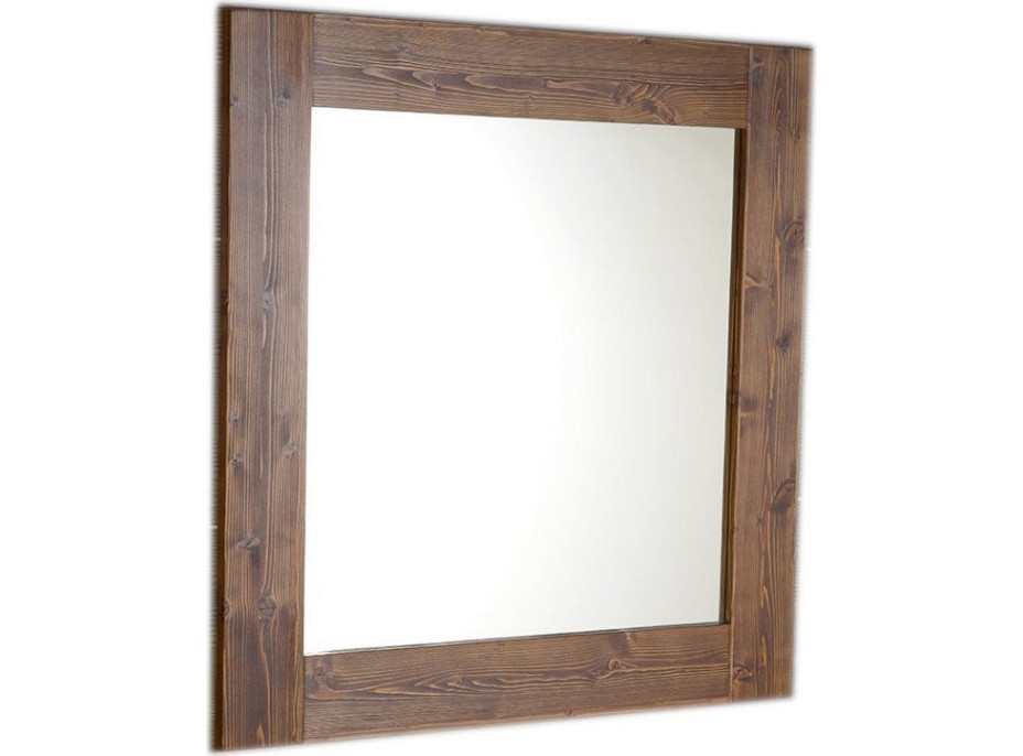 Sapho BRAND zrcadlo v dřevěném rámu 800x800mm, mořený smrk BA051S