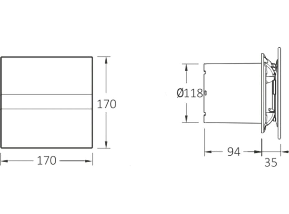 Cata E-120 GT koupelnový ventilátor axiální s časovačem, 15W, potrubí 120mm, bílá 00901100