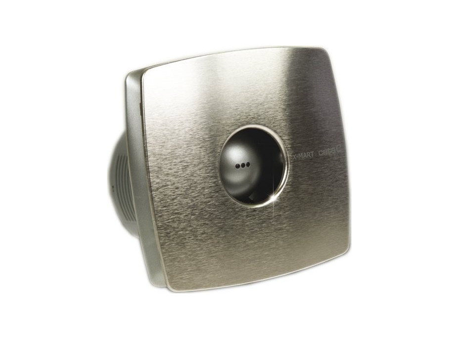 Cata X-MART 12 koupelnový ventilátor axiální, 20W, potrubí 120mm, nerez mat 01050000