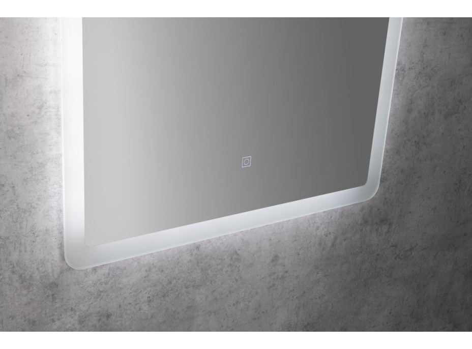 Aqualine FAGO zrcadlo s LED podsvícením 60x80cm, dotykový senzor, stmívatelné FA060