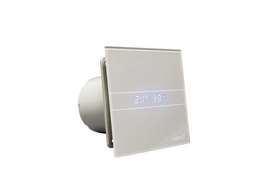 Cata E-100 GSTH koupelnový ventilátor axiální s automatem, 4W/8W, potrubí 100mm, stříbr 00900600