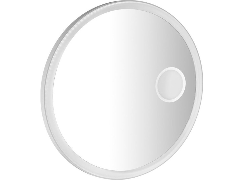 Sapho FLOAT kulaté zrcadlo s LED podsvícením ø 80cm, kosm.zrcátko, senzor, 3500-6500K, bílá FT800