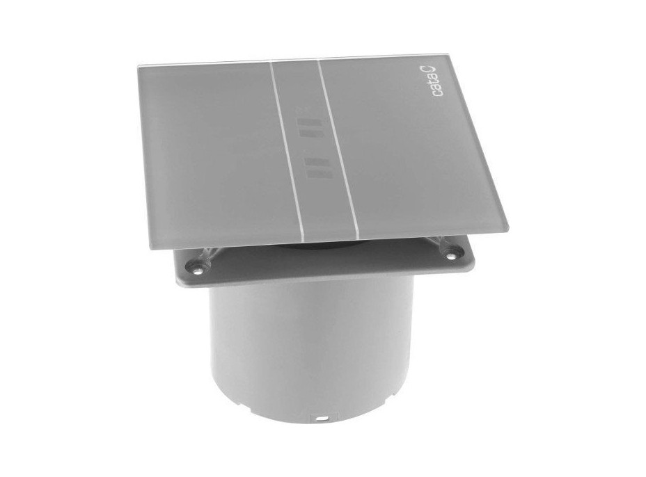 Cata E-100 GSTH koupelnový ventilátor axiální s automatem, 4W/8W, potrubí 100mm, stříbr 00900600