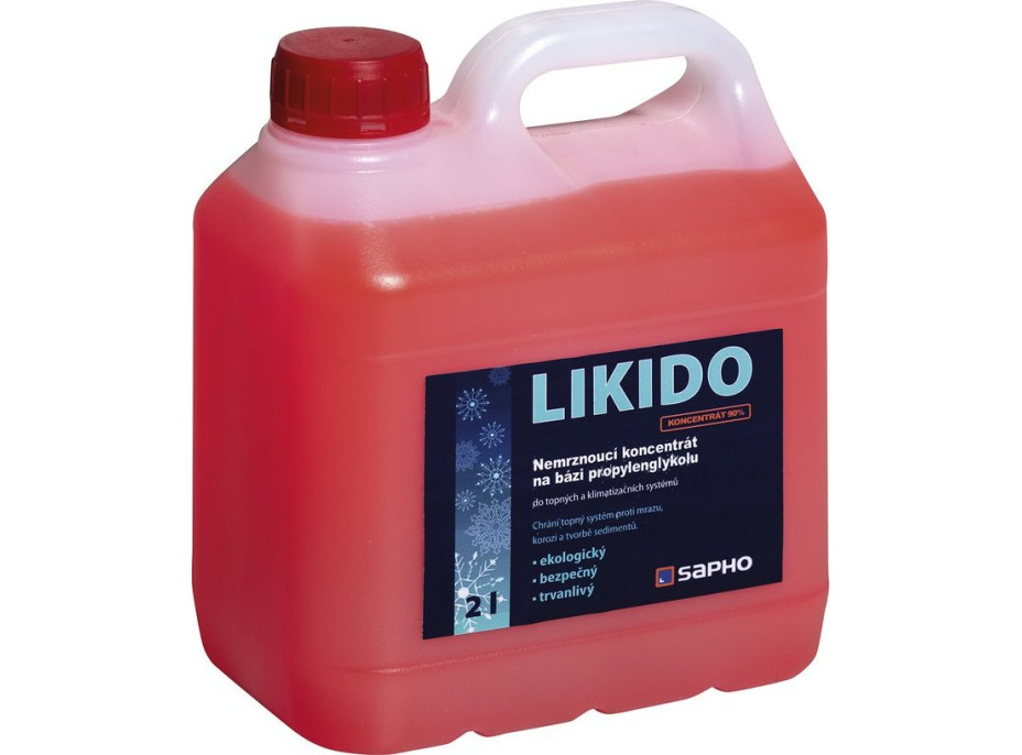 Sapho LIKIDO nemrznoucí teplonosná směs do otopných těles, 2 l LIKIDO