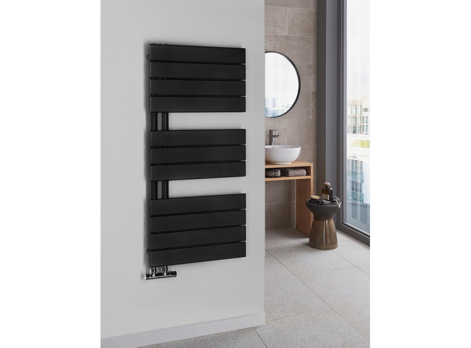 Aqualine MILI otopné těleso 450x934mm, černá mat DC606T