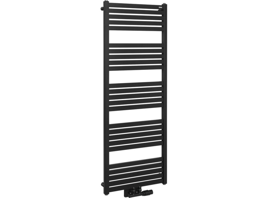 Bruckner GRUNT otopné těleso rovné 500x1330 mm, středové připojení, černá mat 600.122.6