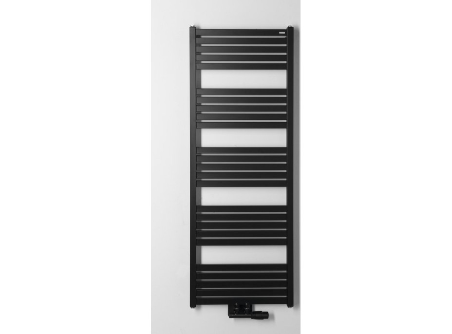 Bruckner GRUNT otopné těleso rovné 500x1330 mm, středové připojení, černá mat 600.122.6