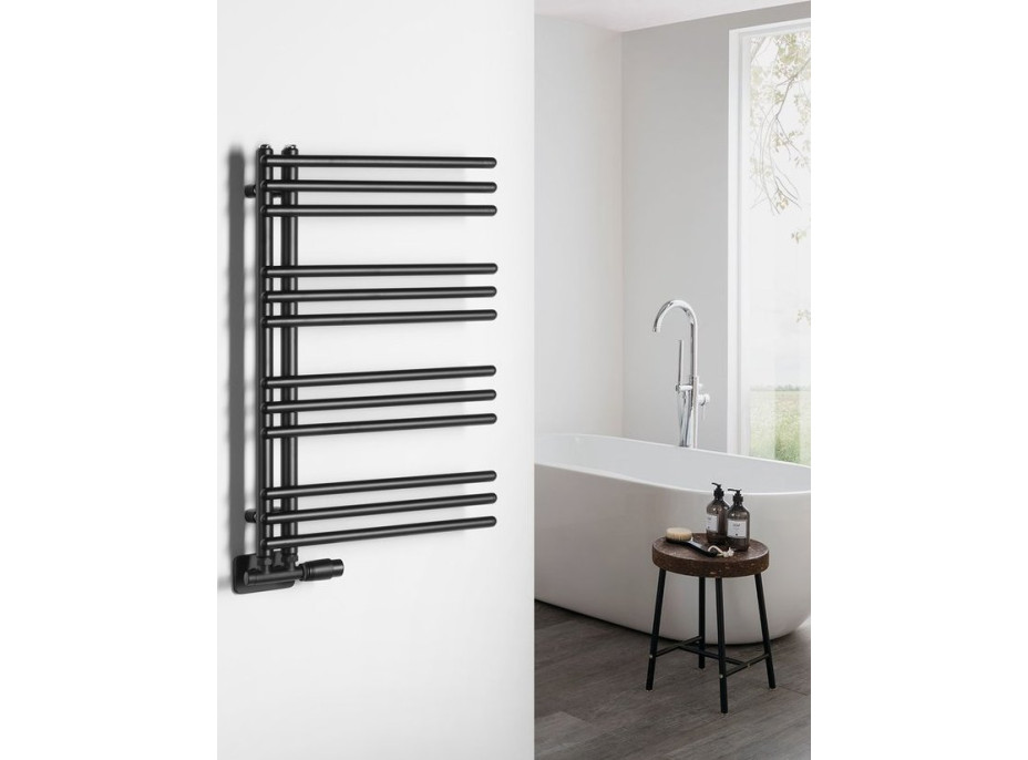 Aqualine POSEIDON otopné těleso 450x740mm, černá mat PS474B
