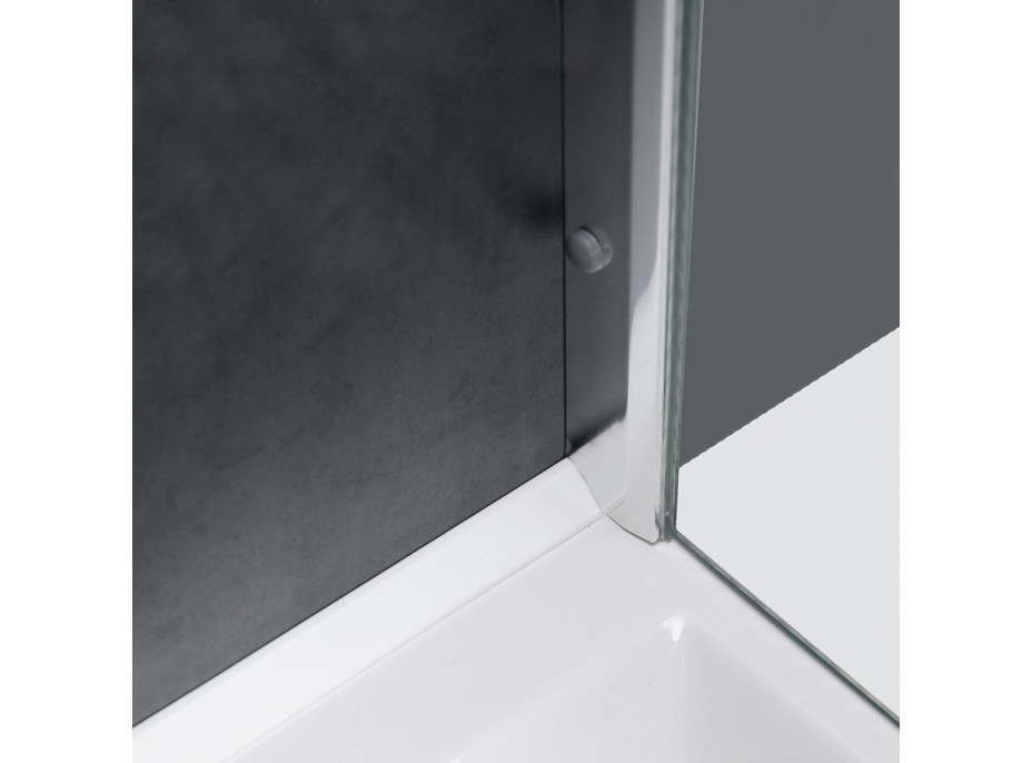 Polysan Krycí lišta pro vany a vaničky, 1200x1000mm, 2x roh, 2x zakončení, bílá 91021