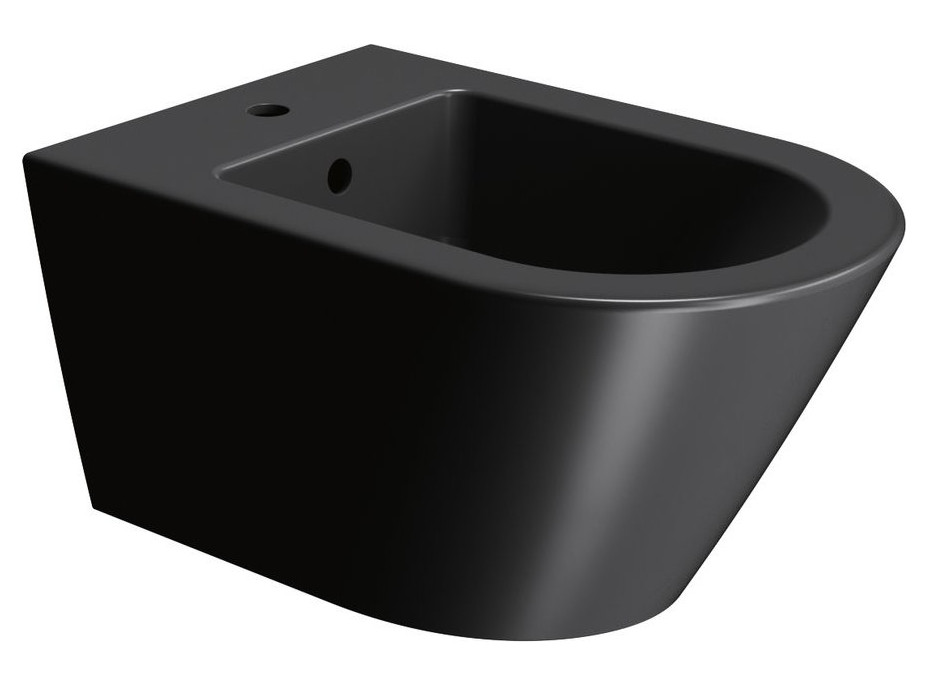 GSI KUBE X bidet závěsný 36x55cm, černá mat 9465126