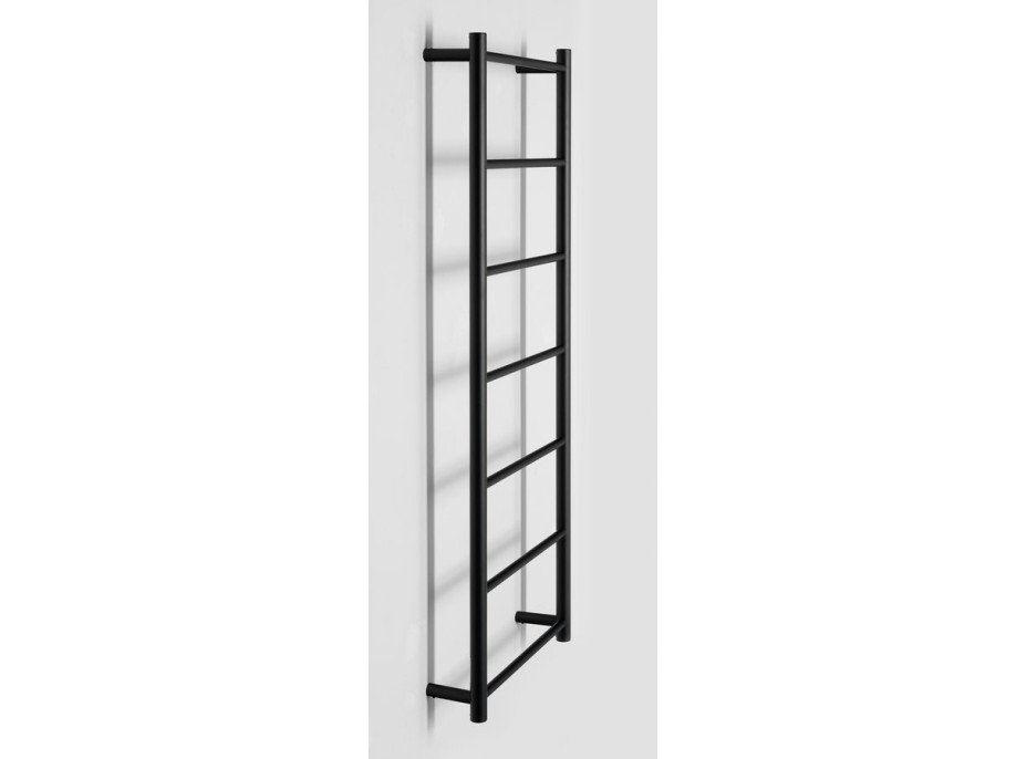 Sapho SHICK nástěnný držák ručníků 500x1344 mm, kulatý, černá mat SH500B