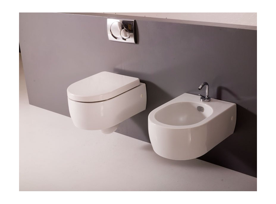 Kerasan FLO bidet závěsný 36, 5x50cm, bílá 312501