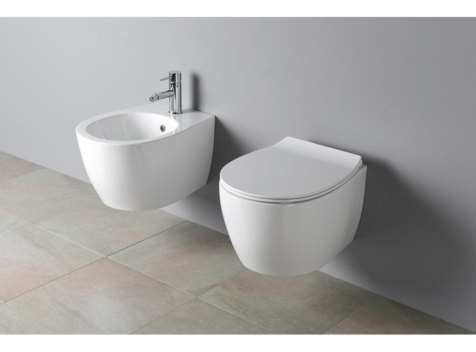 Isvea SENTIMENTI bidet závěsný, 36x51cm, bílá 10AR41010SV