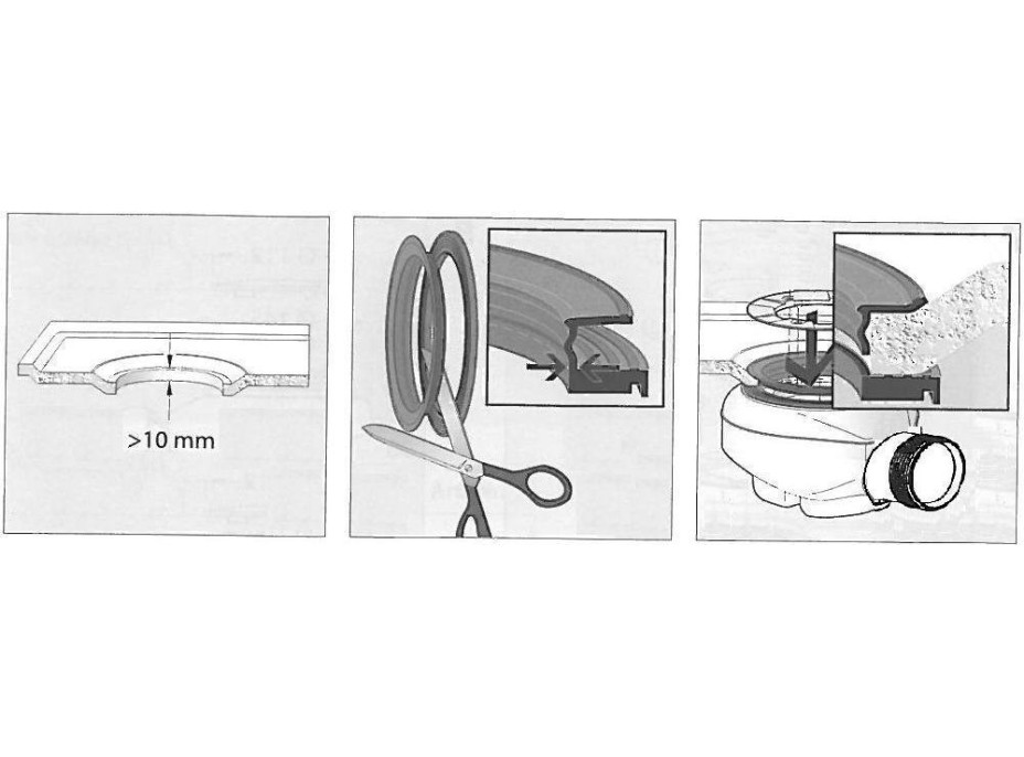 Polysan Vaničkový sifon, průměr otvoru 90mm, DN40, nízký, krytka chrom 1716C