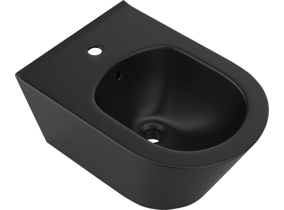 Sapho AVVA bidet závěsný 35, 5x53 cm, černá mat 100324-110