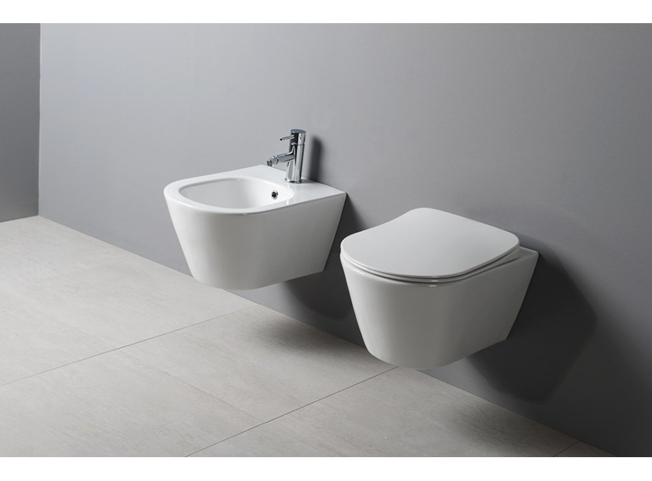 Sapho AVVA bidet závěsný 35, 5x53 cm, bílá 100324