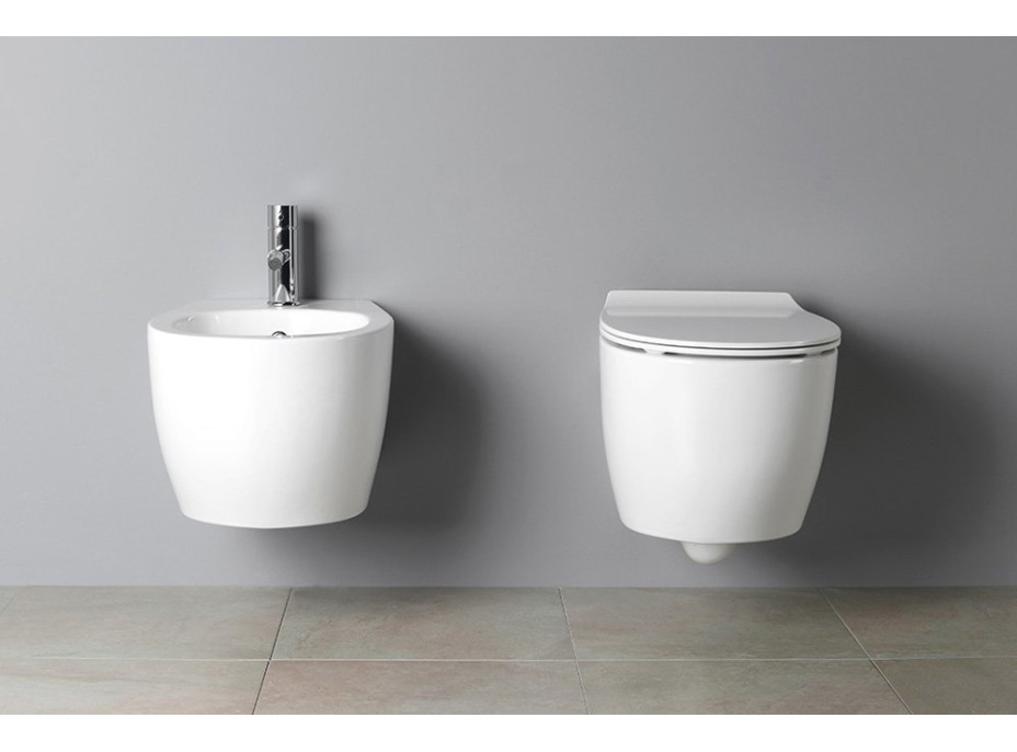 Isvea SENTIMENTI bidet závěsný, 36x51cm, bílá 10AR41010SV