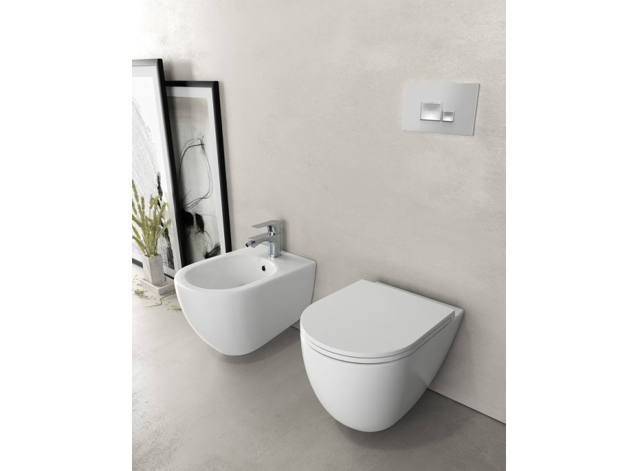 Isvea INFINITY bidet závěsný, 36, 5x53cm, bílá 10NF41001