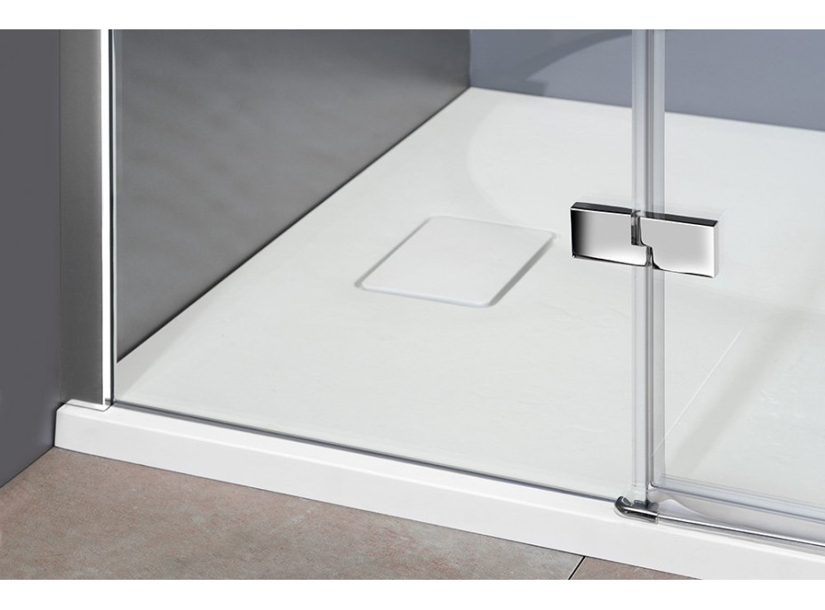 Polysan FORTIS LINE sprchové dveře do niky 1400mm, čiré sklo, pravé FL1414R