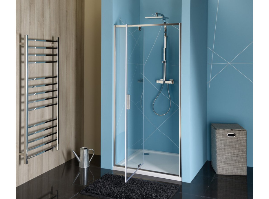 Polysan EASY LINE sprchové dveře otočné 760-900mm, čiré sklo EL1615