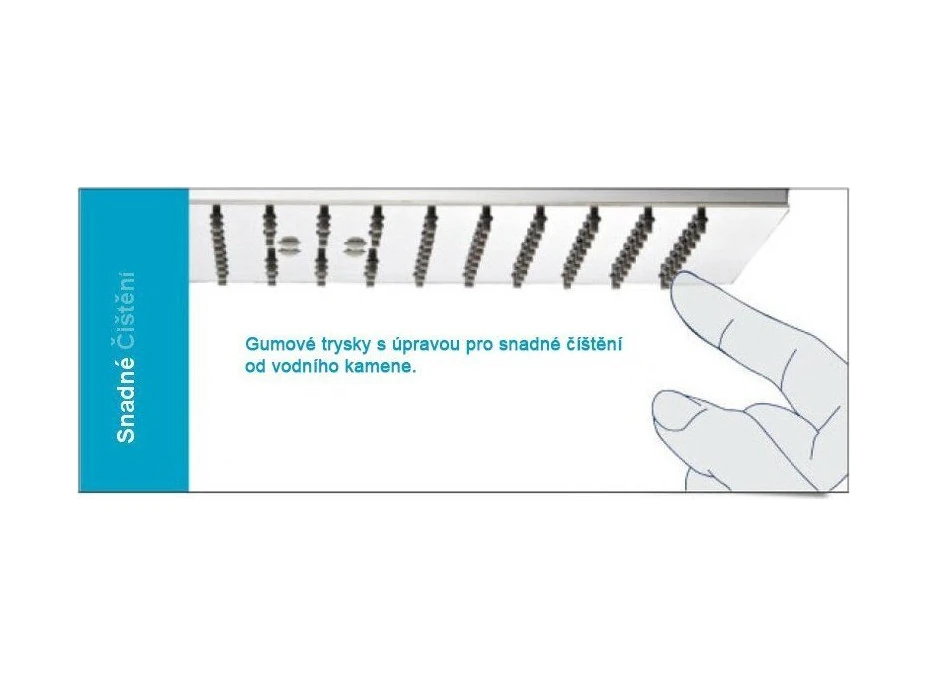 Aqualine Hlavová sprcha, průměr 200mm, ABS/černá mat SC120