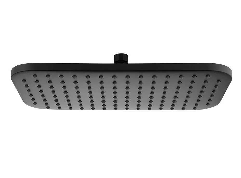Aqualine Hlavová sprcha, 200x350mm, ABS/černá mat SC296