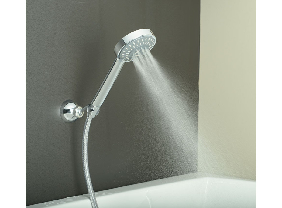 Sapho Ruční masážní sprcha, 5 režimů sprchování, průměr 110mm, ABS/chrom 1204-05
