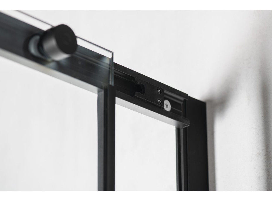 Polysan ALTIS LINE BLACK posuvné dveře 1470-1510mm, výška 2000mm, čiré sklo AL4212B