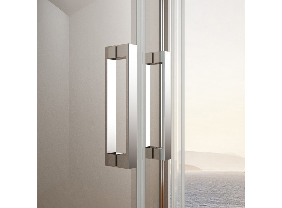 Gelco LORO sprchové dveře s pevnou částí 1100mm, čiré sklo GN4611