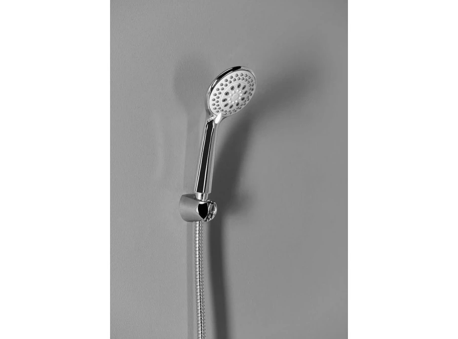 Aqualine Ruční masážní sprcha, 3 režimy sprchování, průměr 100mm, ABS/chrom SC105