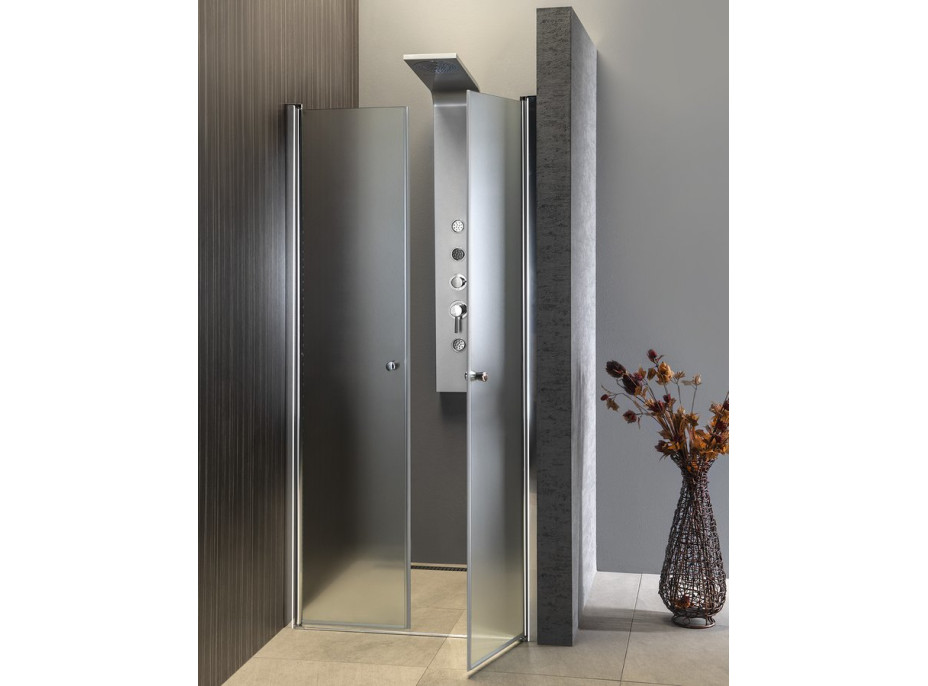 Aqualine PILOT otočné sprchové dveře dvojkřídlé 900mm PT092