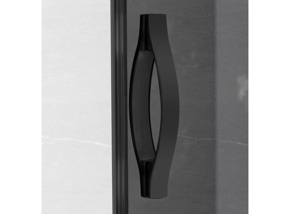 Gelco SIGMA SIMPLY BLACK sprchové dveře posuvné 1200 mm, čiré sklo GS1112B