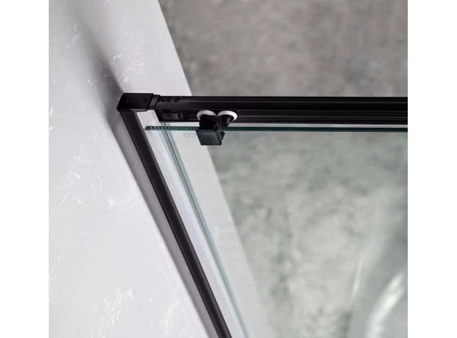 Gelco SIGMA SIMPLY BLACK sprchové dveře posuvné 1100 mm, čiré sklo GS1111B