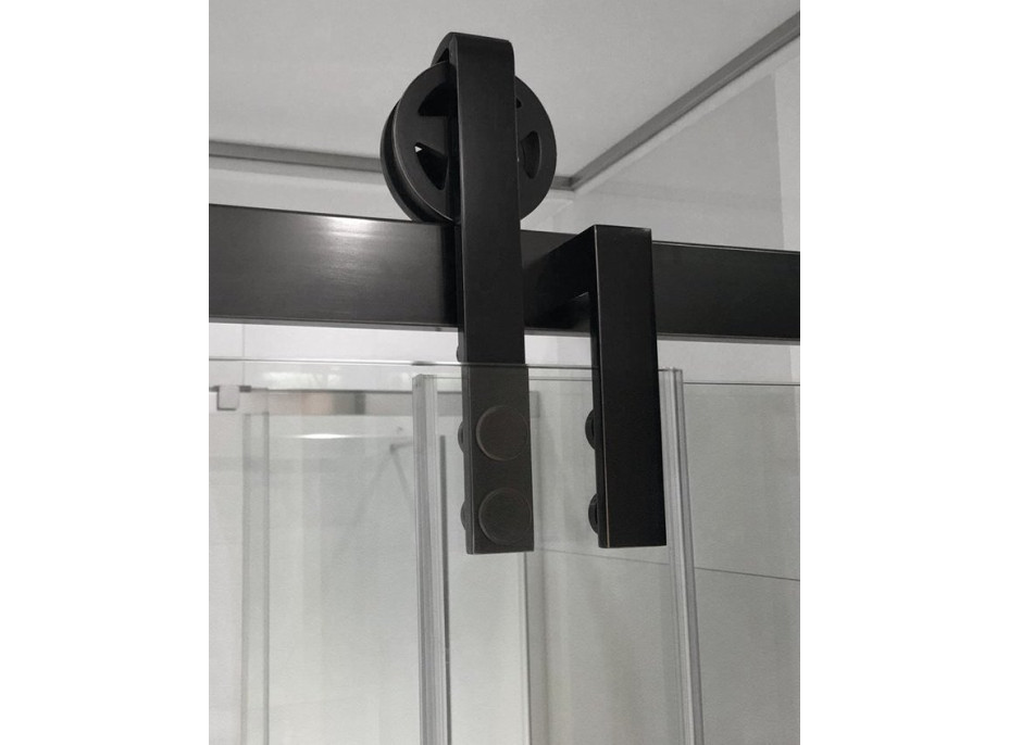 Gelco VOLCANO BLACK sprchové dveře 1600 mm, čiré sklo GV1416