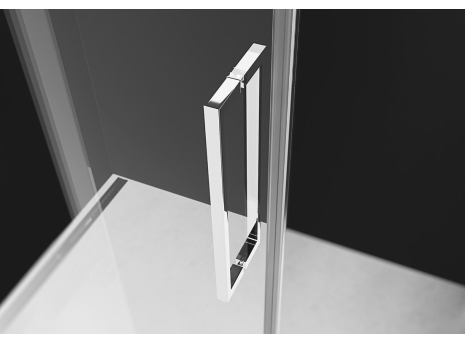 Polysan ROLLS LINE sprchové dveře 1600mm, výška 2000mm, čiré sklo RL1615
