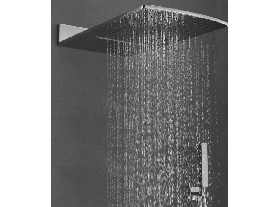 Sapho Nástěnná hlavová sprcha s kaskádou 600x320mm, chrom DC456