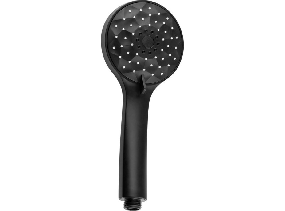 Sapho Ruční masážní sprcha, 4 režimy sprchování, průměr 101mm, ABS/černá mat 1204-02B