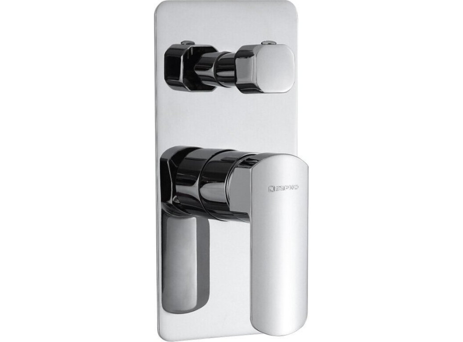 Sapho MIXONA podomítková sprchová baterie, 2 výstupy, chrom MG042
