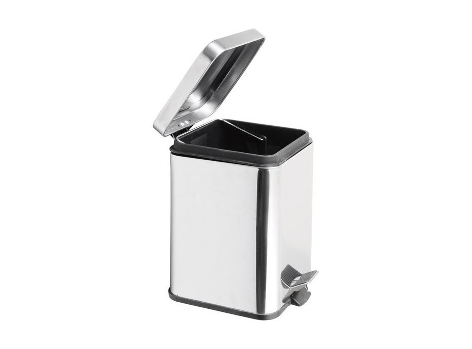 Aqualine SIMPLE LINE odpadkový koš hranatý 3l, nerez lesk GAQ003