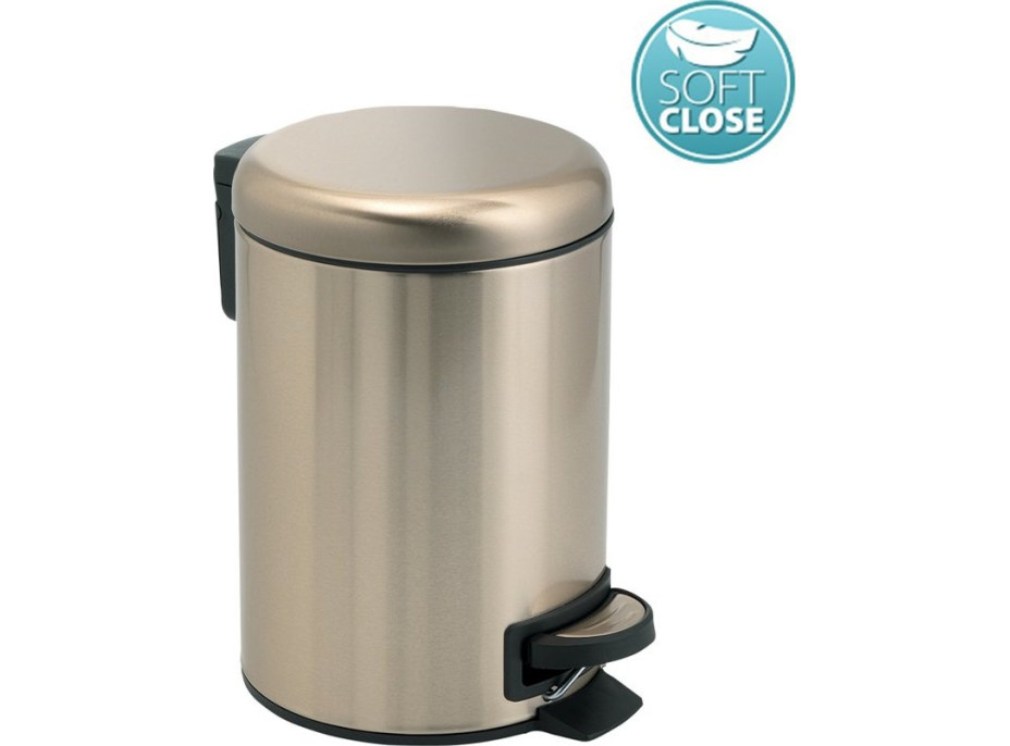 Gedy POTTY odpadkový koš 5l, Soft Close, zlato mat 330987