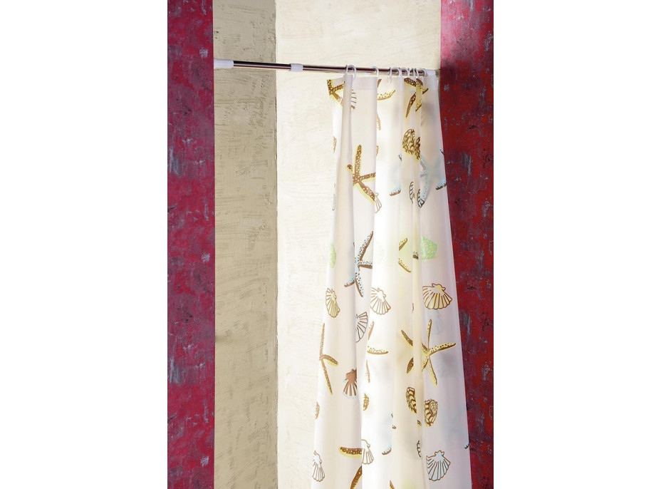Aqualine Sprchový závěs 180x200cm, vinyl, hvězdice ZV016