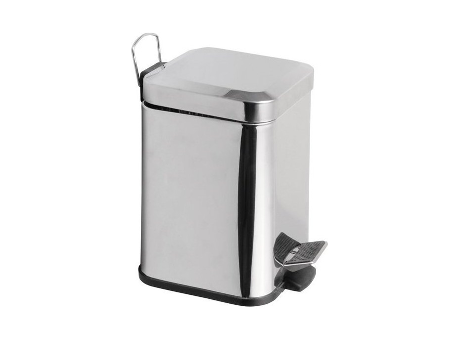 Aqualine SIMPLE LINE odpadkový koš hranatý 3l, nerez lesk GAQ003