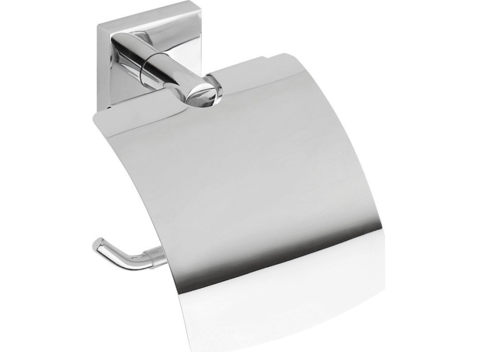 Sapho X-SQUARE držák toaletního papíru s krytem, chrom XQ700