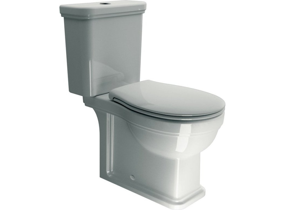 GSI CLASSIC WC sedátko, Soft Close, bílá/zlato MSO87CN11