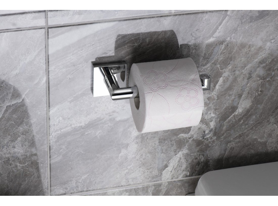 Sapho X-SQUARE držák toaletního papíru bez krytu, chrom XQ702