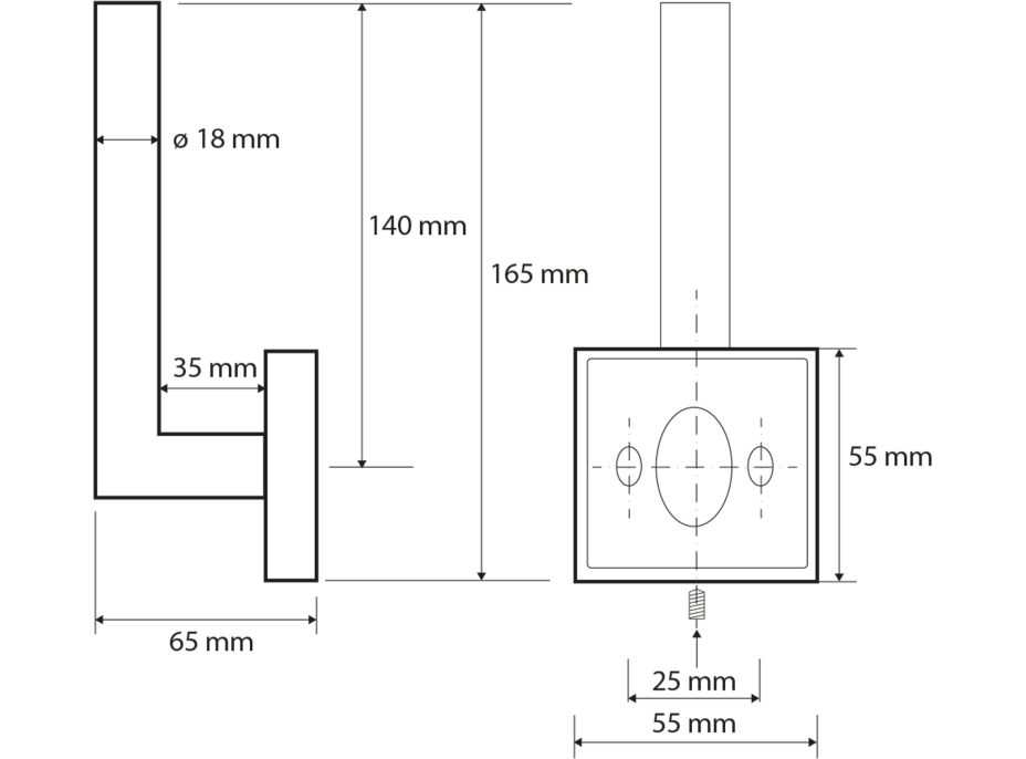 Sapho X-SQUARE držák toaletního papíru rezervní, chrom XQ704